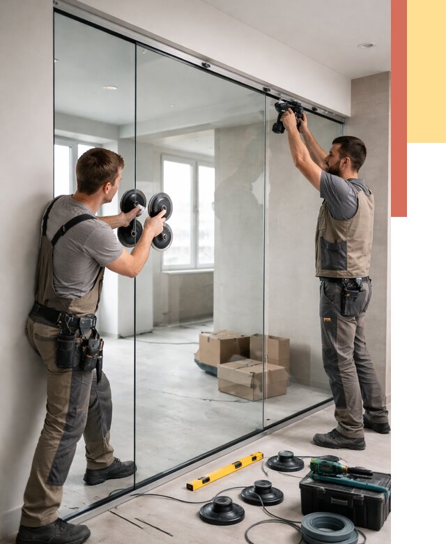 Монтаж стеклянных перегородок в Волгодонске от 7113 руб. | ОТДЕЛОЧНИК-Вгн