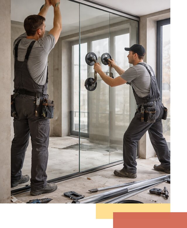 Цельностеклянные перегородки под ключ в Волгодонске