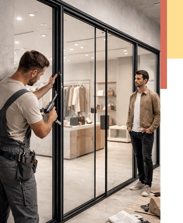 Стеклянные перегородки для магазинов в Волгодонске от 8973 руб. под ключ | ОТДЕЛОЧНИК-Вгн