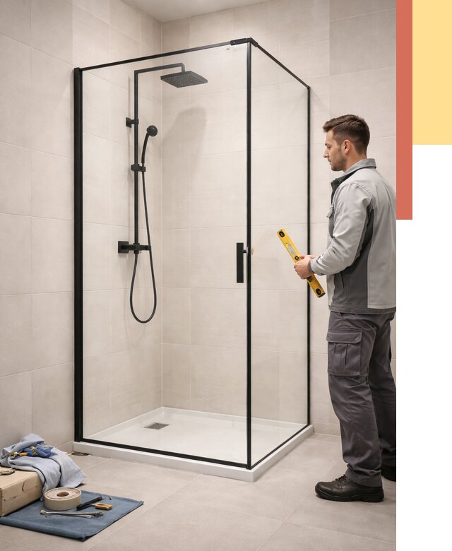 Стеклянные перегородки для душа в Волгодонске от 13679 руб. | Монтаж под ключ — ОТДЕЛОЧНИК-Вгн