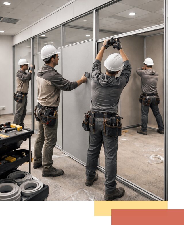 Мобильные офисные перегородки под ключ в Волгодонске