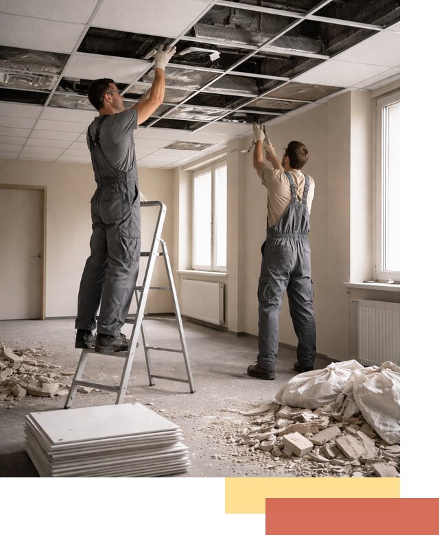 Демонтаж потолков Армстронг профессионально в Волгодонске