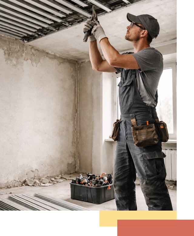 Демонтаж реечного потолка в Волгодонске быстро и аккуратно