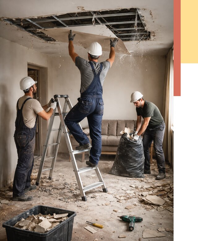 Демонтаж гипсокартонного потолка в Волгодонске от 460 руб. за м2 — ОТДЕЛОЧНИК-Вгн