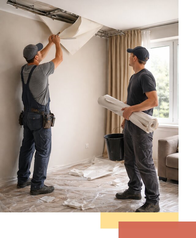 Демонтаж натяжного потолка в Волгодонске быстро и аккуратно