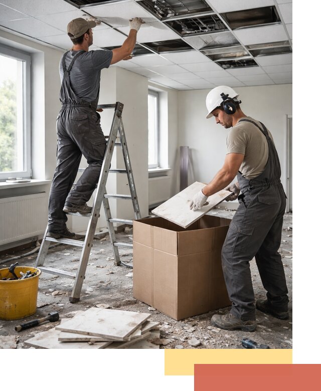 Демонтаж потолочной плитки в Волгодонске быстро и аккуратно