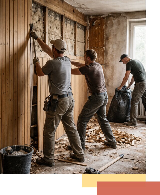 Демонтаж вагонки и вывоз материалов в Волгодонске