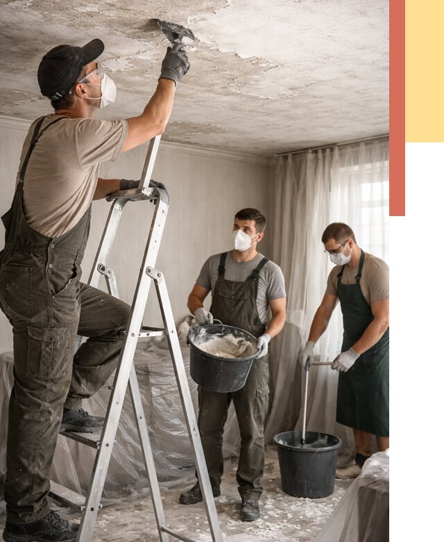 Удаление побелки с потолка в Волгодонске от 2736 руб. быстро и недорого | ОТДЕЛОЧНИК-Вгн