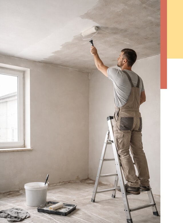 Грунтовка потолка в Волгодонске от 2736 руб. — быстро и недорого | ОТДЕЛОЧНИК-Вгн