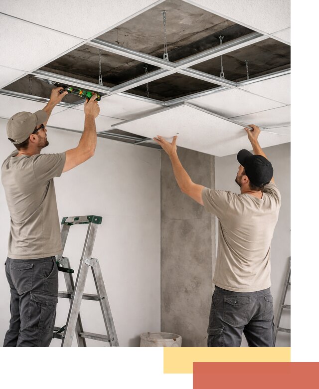 Монтаж потолка Армстронг под ключ в Волгодонске