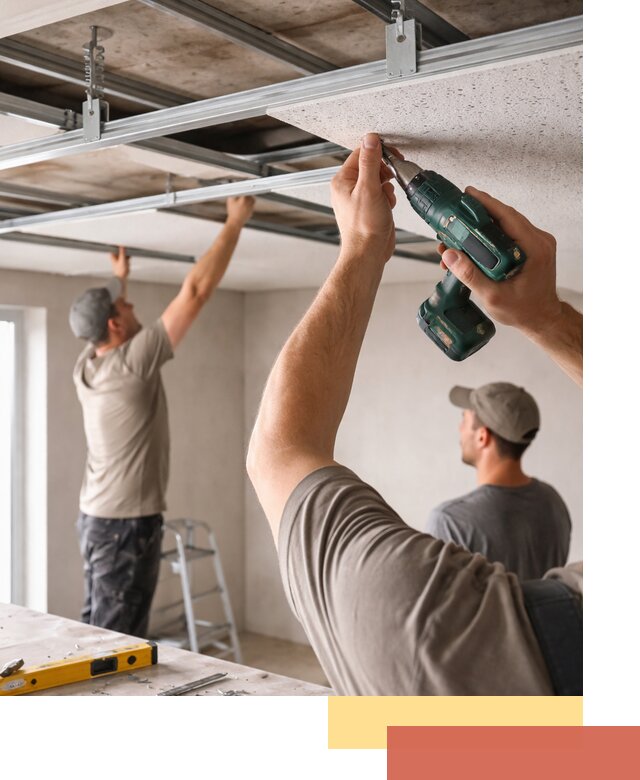 Монтаж акустического потолка в Волгодонске под ключ