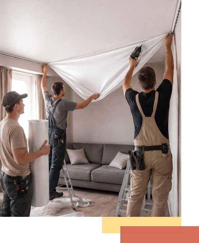 Монтаж сатинового натяжного потолка в Волгодонске качественно и быстро