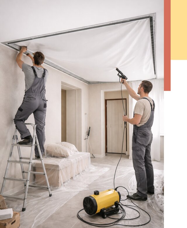 Монтаж натяжного потолка в прихожей в Волгодонске от 2900 руб. под ключ | ОТДЕЛОЧНИК-Вгн