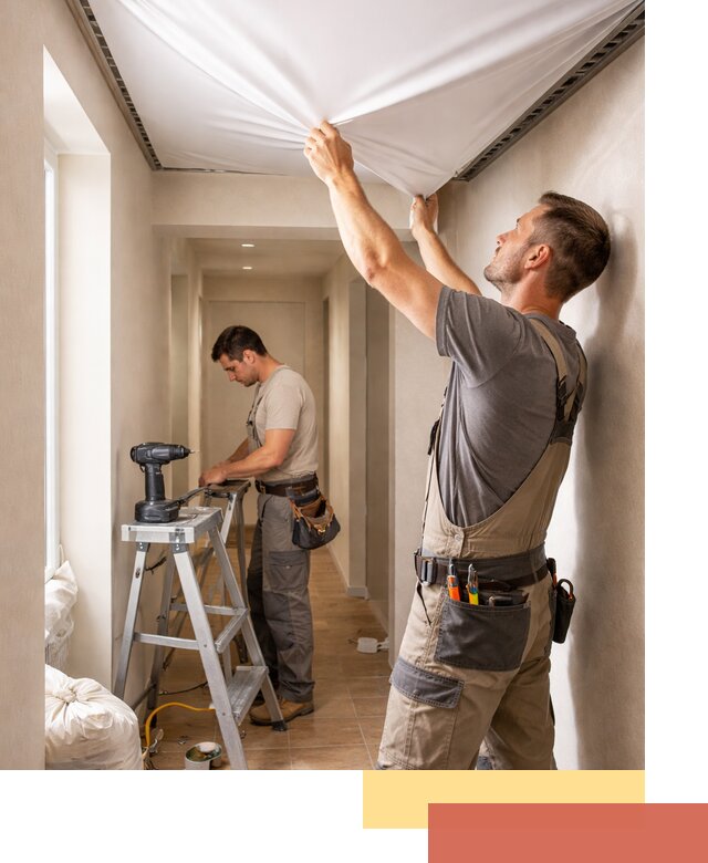 Монтаж натяжного потолка в прихожей в Волгодонске