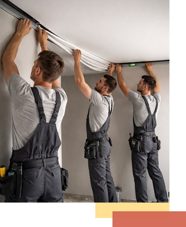 Теневые натяжные потолки в Волгодонске: монтаж и отделка быстро и качественно