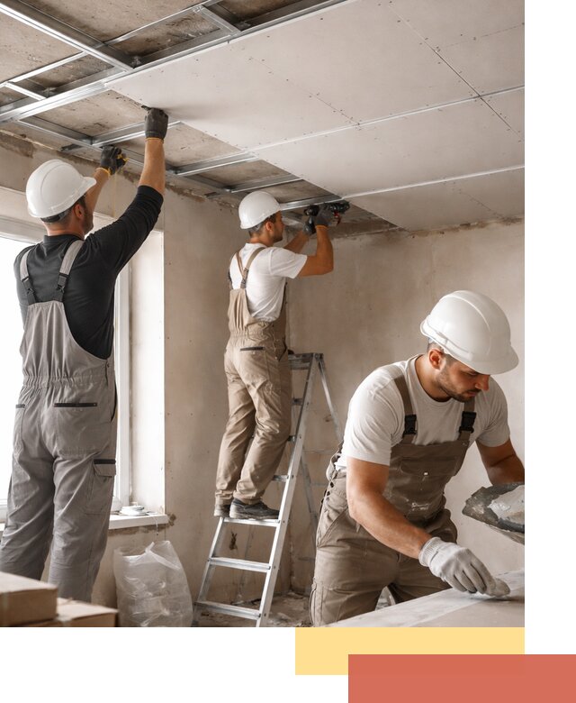 Одноуровневый потолок из гипсокартона в Волгодонске — монтаж и отделка