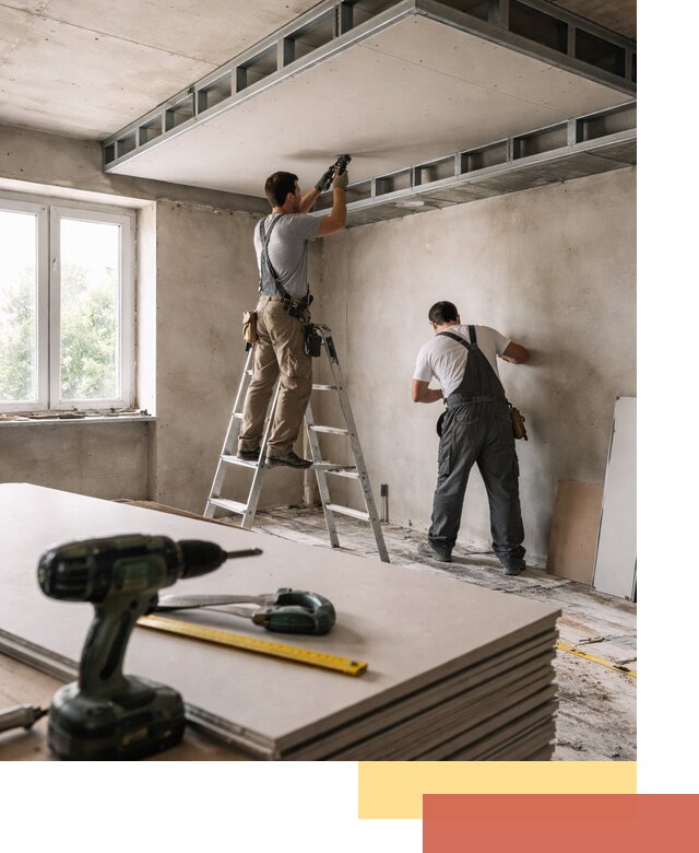 Двухуровневый потолок из гипсокартона в Волгодонске