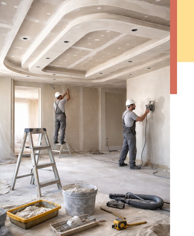 Многоуровневый потолок из гипсокартона в Волгодонске от 821 руб. под ключ | ОТДЕЛОЧНИК-Вгн