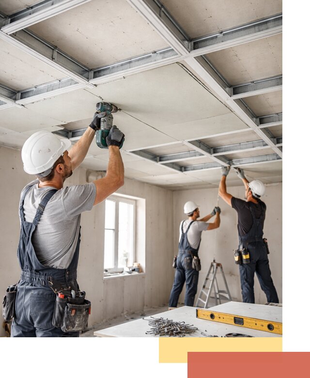 Кессонный потолок из гипсокартона под ключ в Волгодонске