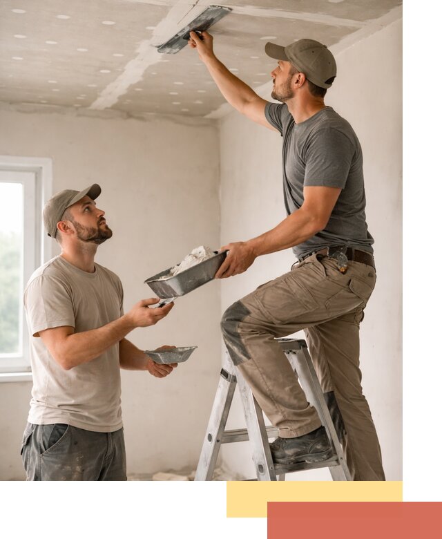 Шпаклевка потолка из гипсокартона в Волгодонске качественно и быстро