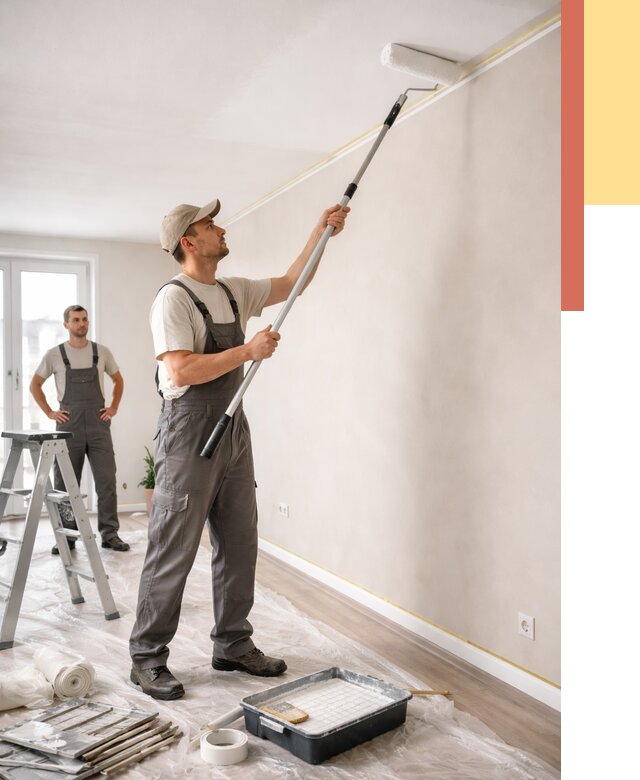 Покраска потолка из гипсокартона в Волгодонске от 4924 руб./м2 — услуги под ключ | ОТДЕЛОЧНИК-Вгн