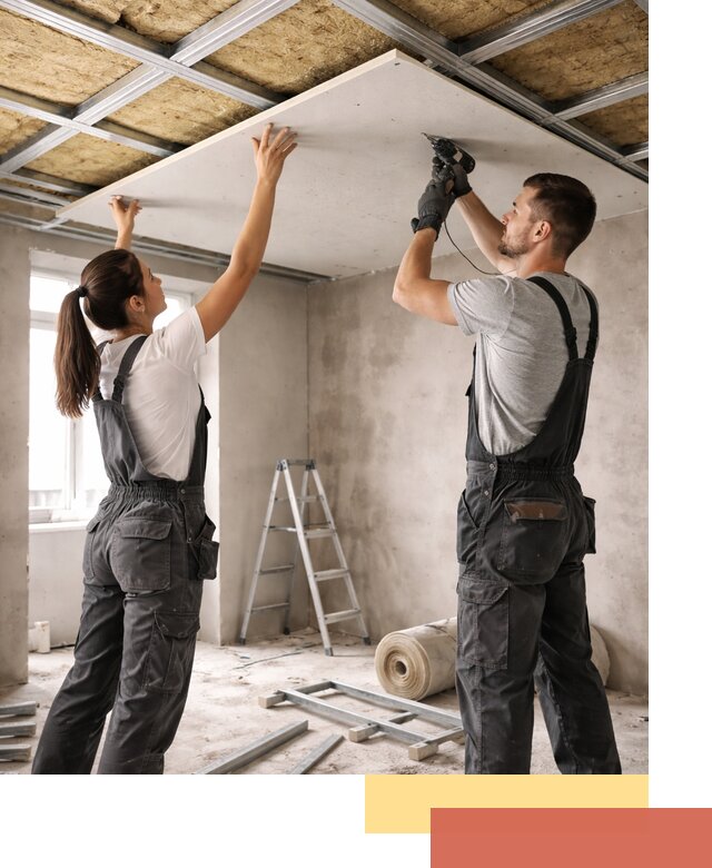 Звукоизоляция потолка из ГКЛ в Волгодонске профессионально и надежно