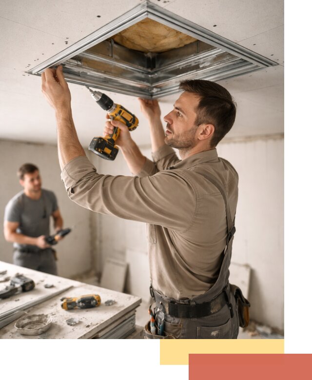 Монтаж люка в потолок из ГКЛ в Волгодонске