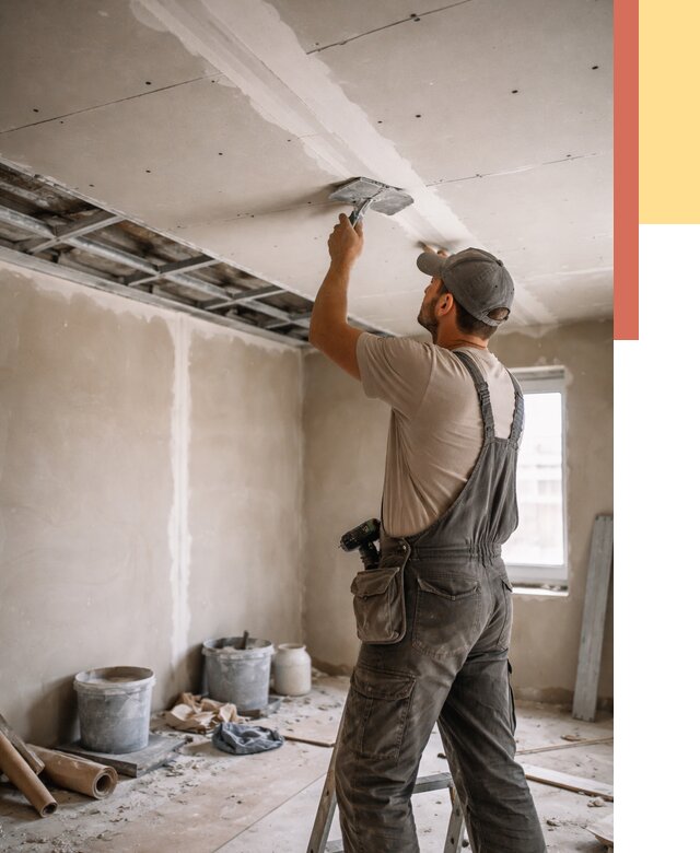 Ремонт потолка из гипсокартона в Волгодонске от 711 руб./м² — быстро и недорого | ОТДЕЛОЧНИК-Вгн