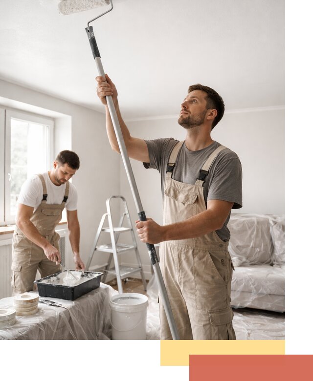 Покраска потолка водоэмульсионной краской в Волгодонске