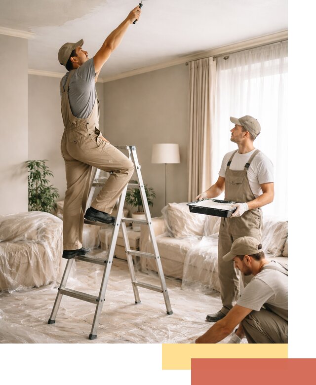 Покраска потолков акриловой краской в Волгодонске качественно и быстро