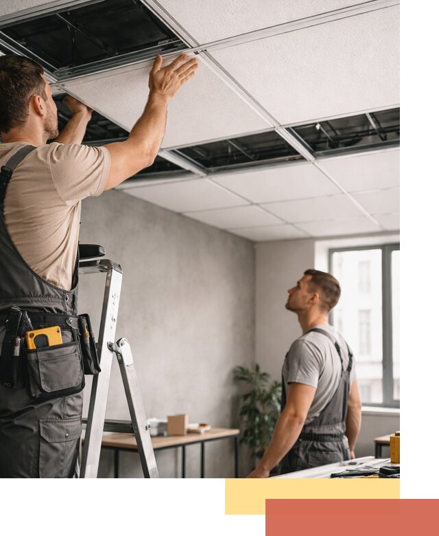 Монтаж потолочной плитки в Волгодонске качественно и в срок